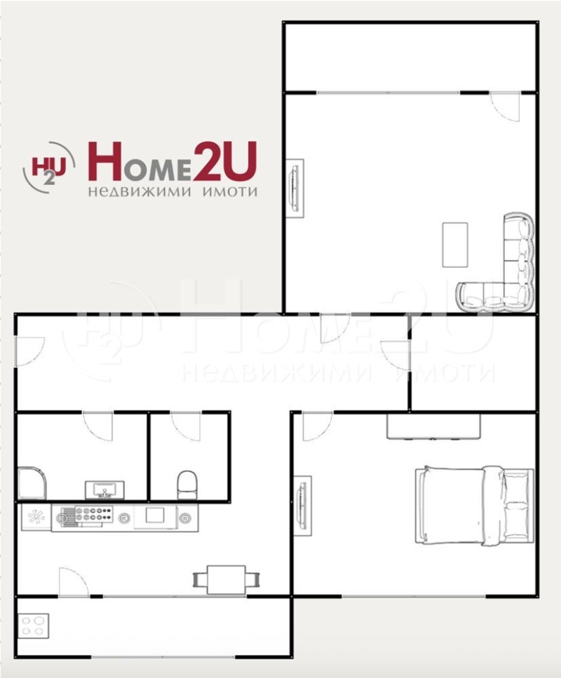 Продается  1 спальня Пловдив , Кючук Париж , 60 кв.м | 39027893 - изображение [6]