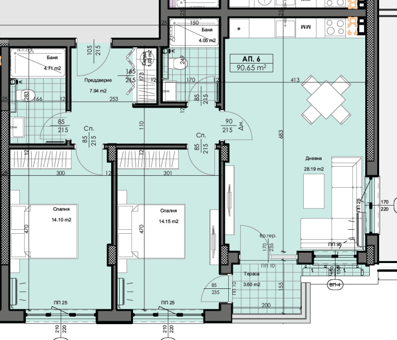 Na prodej  2 ložnice Plovdiv , Karšijaka , 151 m2 | 68596177