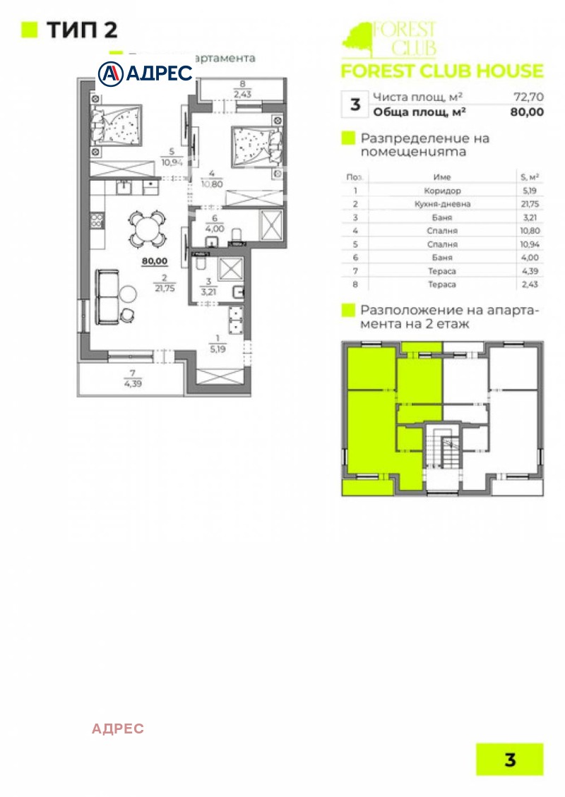 Продава 3-СТАЕН, гр. Варна, к.к. Чайка, снимка 4 - Апартаменти - 53255277