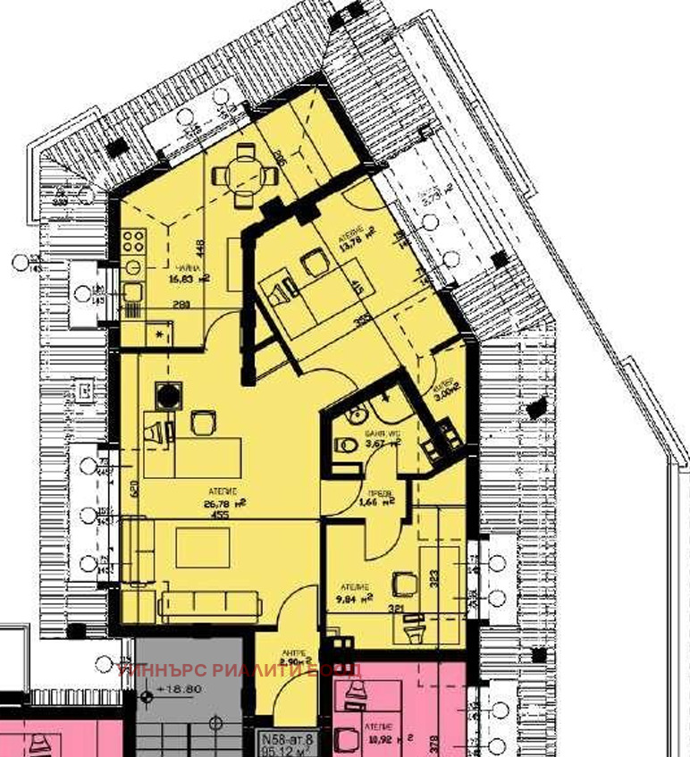 Продава 4-СТАЕН, гр. София, Банишора, снимка 2 - Апартаменти - 54817738