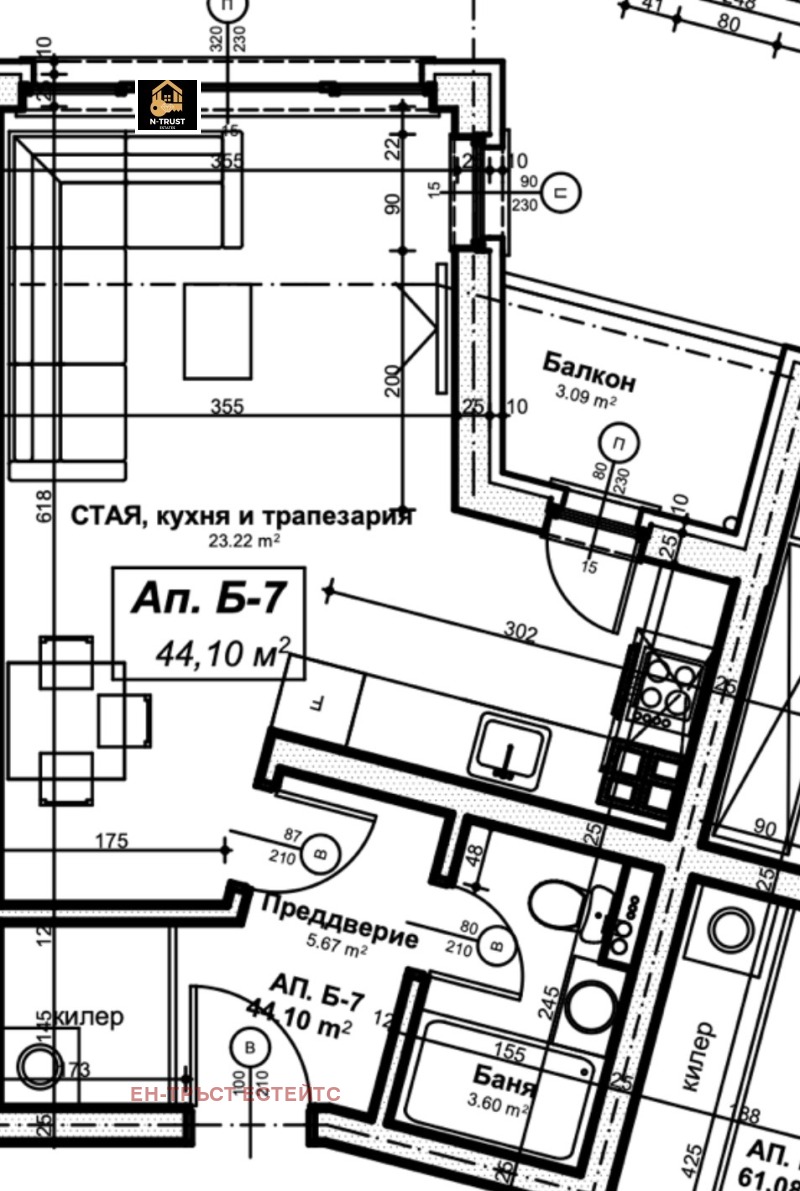 Продава 1-СТАЕН, гр. София, Дружба 2, снимка 2 - Апартаменти - 53259469