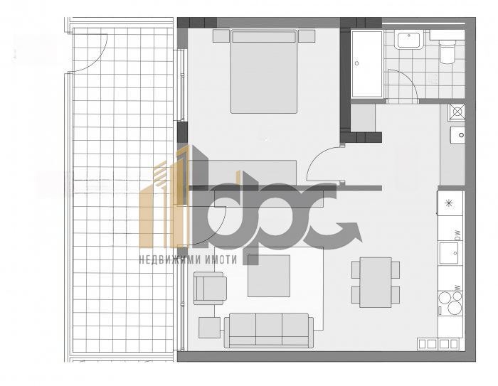 Продава 2-СТАЕН, гр. София, Гоце Делчев, снимка 2 - Aпартаменти - 48859503