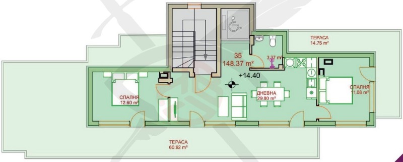 Продава  3-стаен град София , Студентски град , 165 кв.м | 96792165