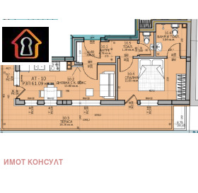 1 dormitorio Tsentar, Vratsa 1