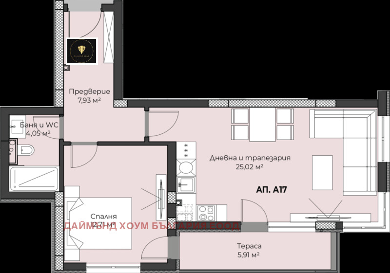 In vendita  1 camera da letto Plovdiv , Peshtersko shose , 81 mq | 74905802 - Immagine [2]