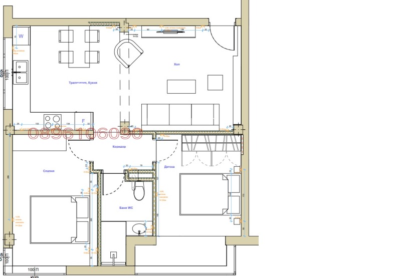 Do wynajęcia  2 sypialnie Sofia , Centar , 90 mkw | 30313827 - obraz [17]