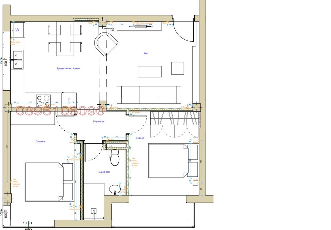 Дава под наем 3-СТАЕН, гр. София, Център, снимка 17 - Апартаменти - 54179112