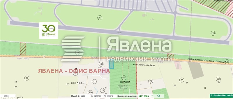 Дава под наем МЯСТО, гр. Варна, с. Тополи, снимка 2 - Парцели - 56169912