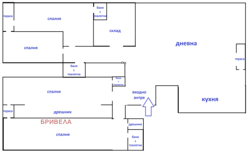 Дава под наем МНОГОСТАЕН, гр. София, Витоша, снимка 16 - Апартаменти - 53248804