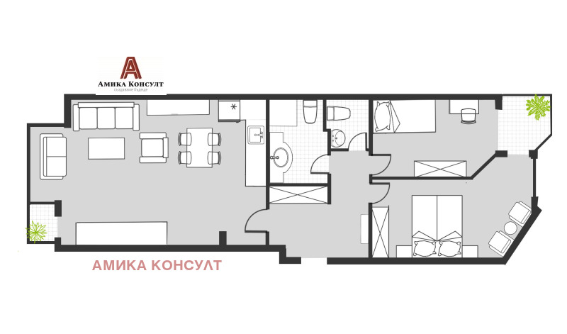 Дава под наем  3-стаен град София , Лозенец , 127 кв.м | 68854988 - изображение [12]