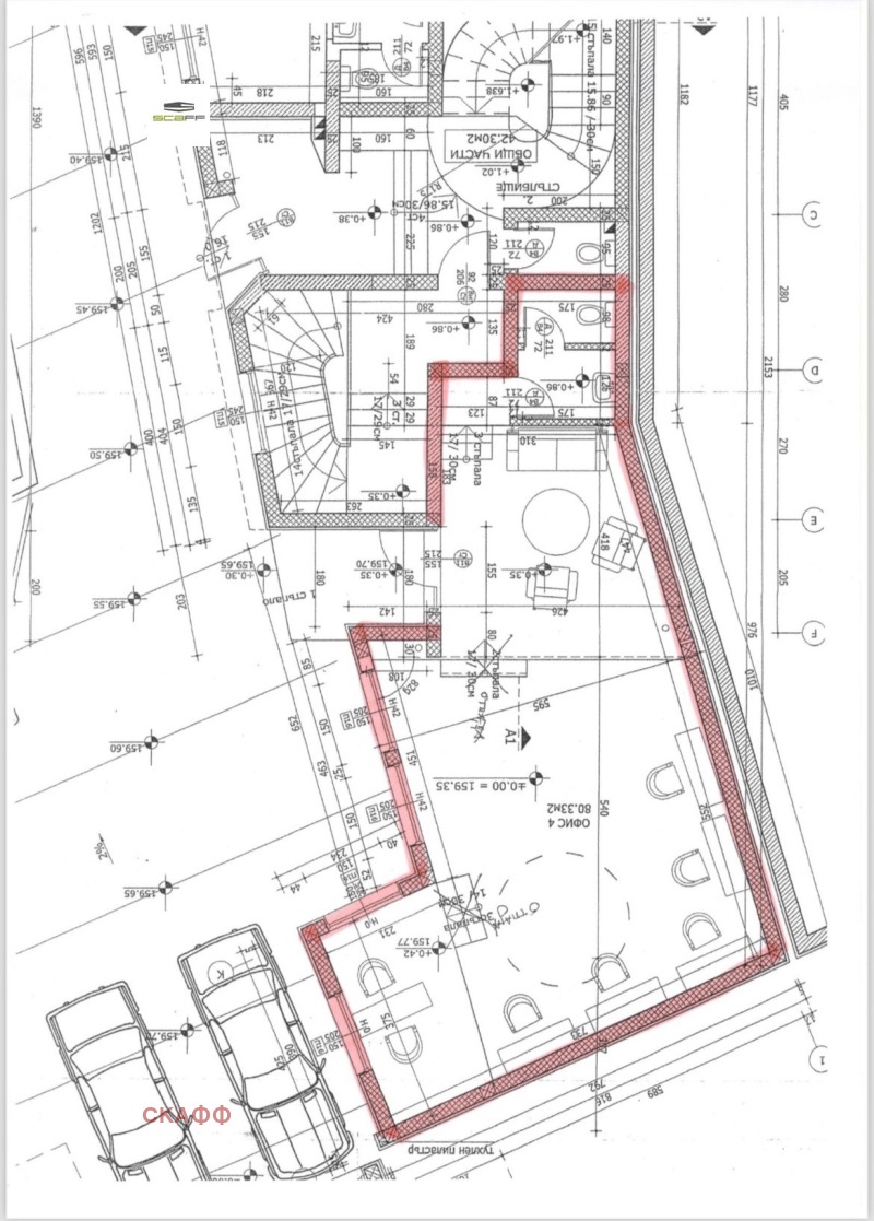 Til leje  Kontor Plovdiv , Tsentar , 96 kvm | 24291725 - billede [5]