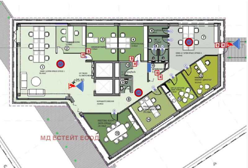 K pronájmu  Kancelář Sofia , Poligona , 301 m2 | 23285057 - obraz [13]