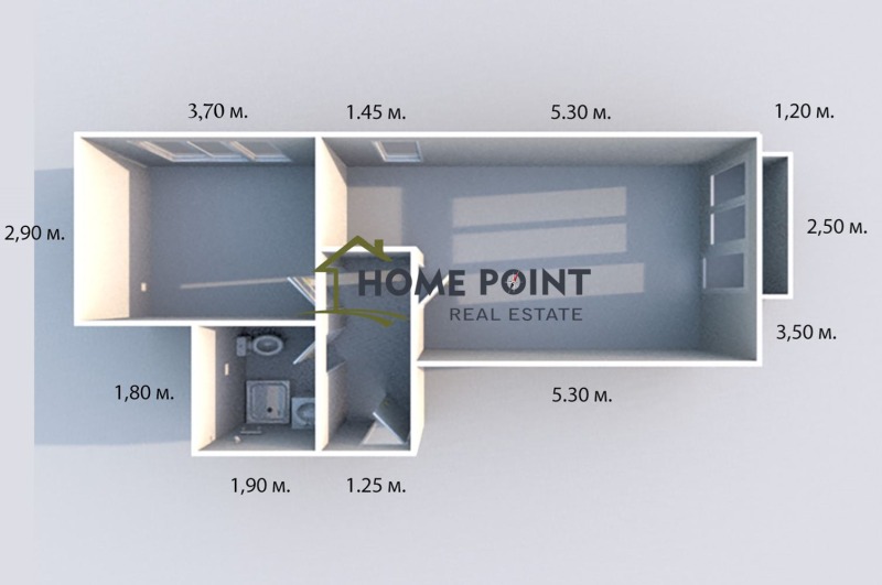 Дава под наем 2-СТАЕН, гр. Велико Търново, Акация, снимка 2 - Апартаменти - 53044109
