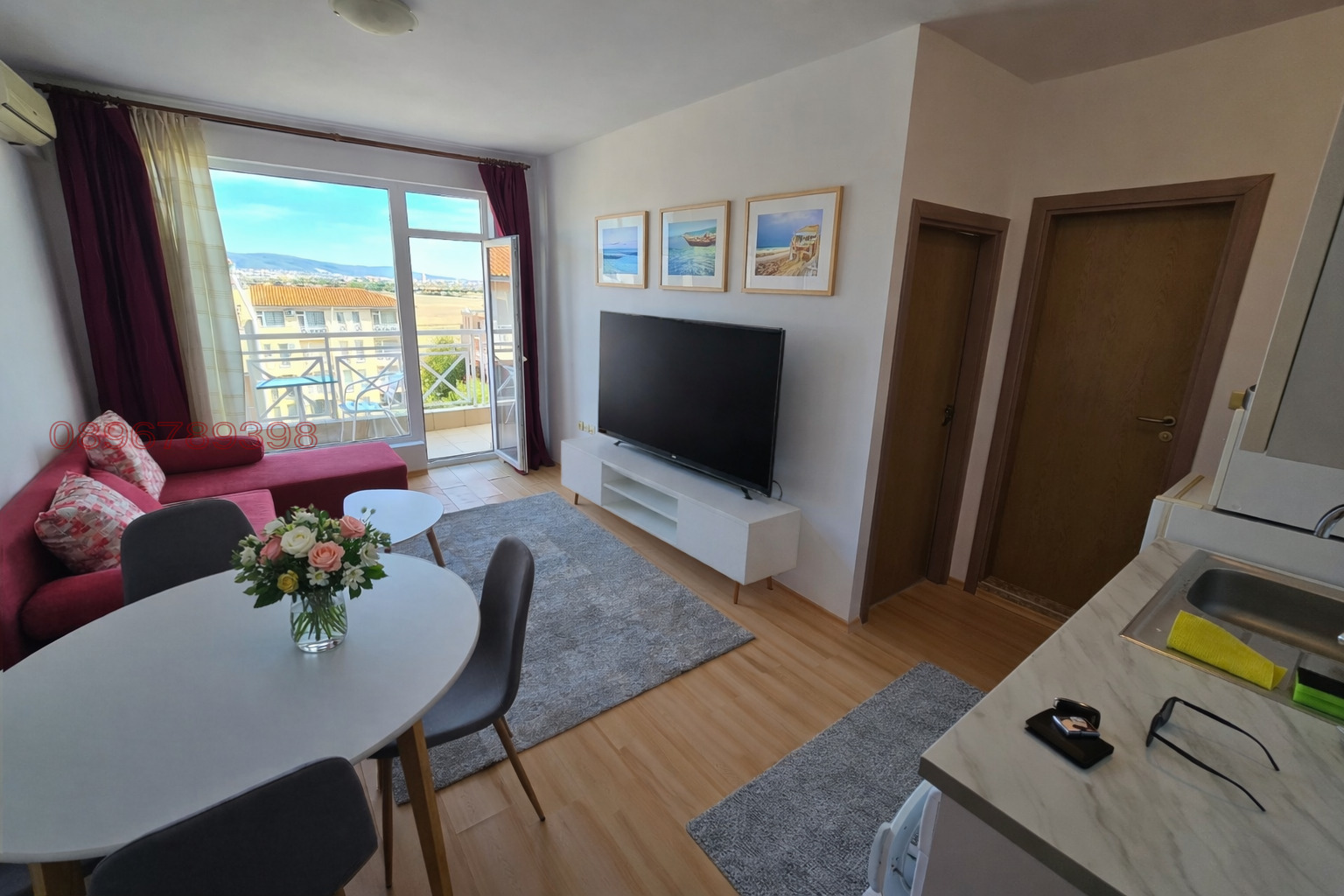 Дава под наем 2-СТАЕН, к.к. Слънчев бряг, област Бургас, снимка 2 - Апартаменти - 53888511