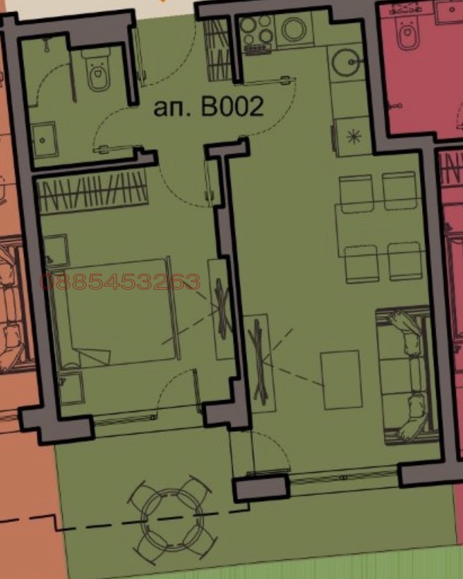 Дава под наем 2-СТАЕН, гр. София, Малинова долина, снимка 9 - Апартаменти - 52903424