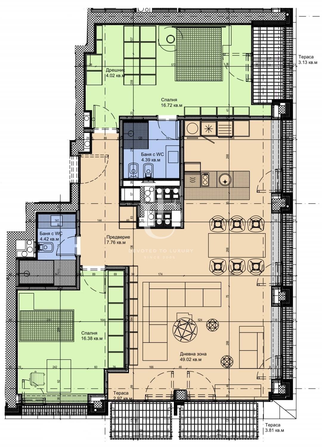 Дава под наем 3-СТАЕН, гр. София, Манастирски ливади, снимка 12 - Апартаменти - 54028768