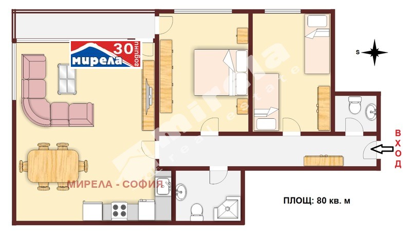 Дава под наем 3-СТАЕН, гр. София, Мусагеница, снимка 13 - Aпартаменти - 49272749