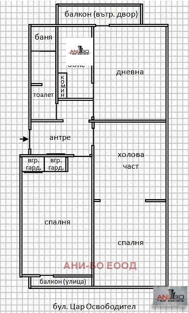 Дава под наем  3-стаен град Варна , ВИНС-Червен площад , 86 кв.м | 52537849 - изображение [2]