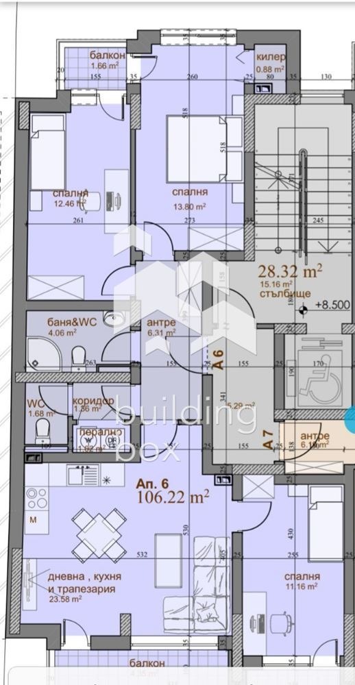 Дава под наем 3-СТАЕН, гр. Пловдив, Младежки Хълм, снимка 15 - Апартаменти - 53282208