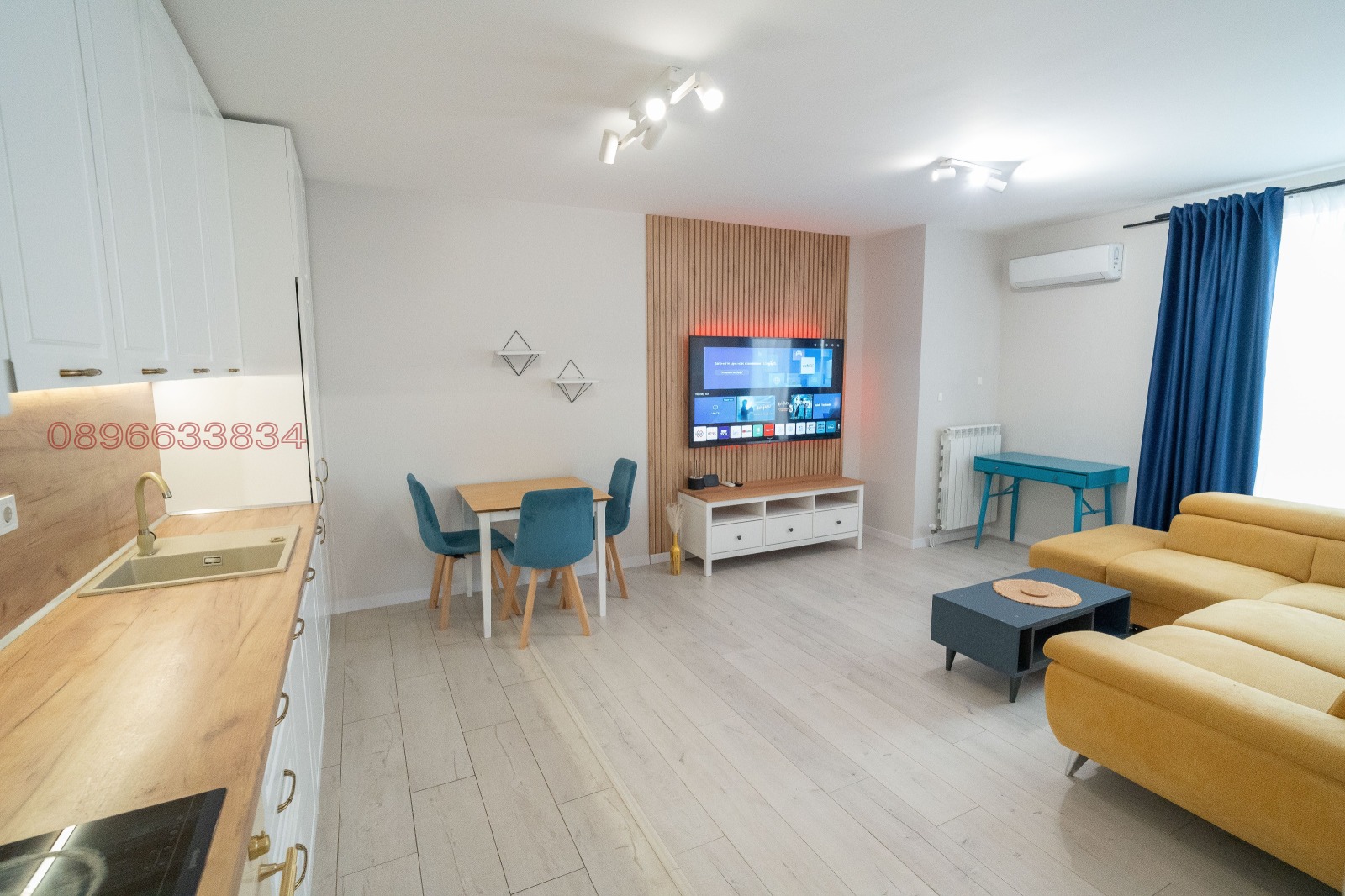 Дава под наем 3-СТАЕН, гр. София, Хладилника, снимка 2 - Апартаменти - 54178786