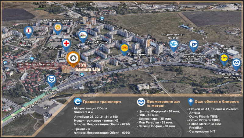 Дава под наем 3-СТАЕН, гр. София, Обеля 2, снимка 13 - Апартаменти - 53354192