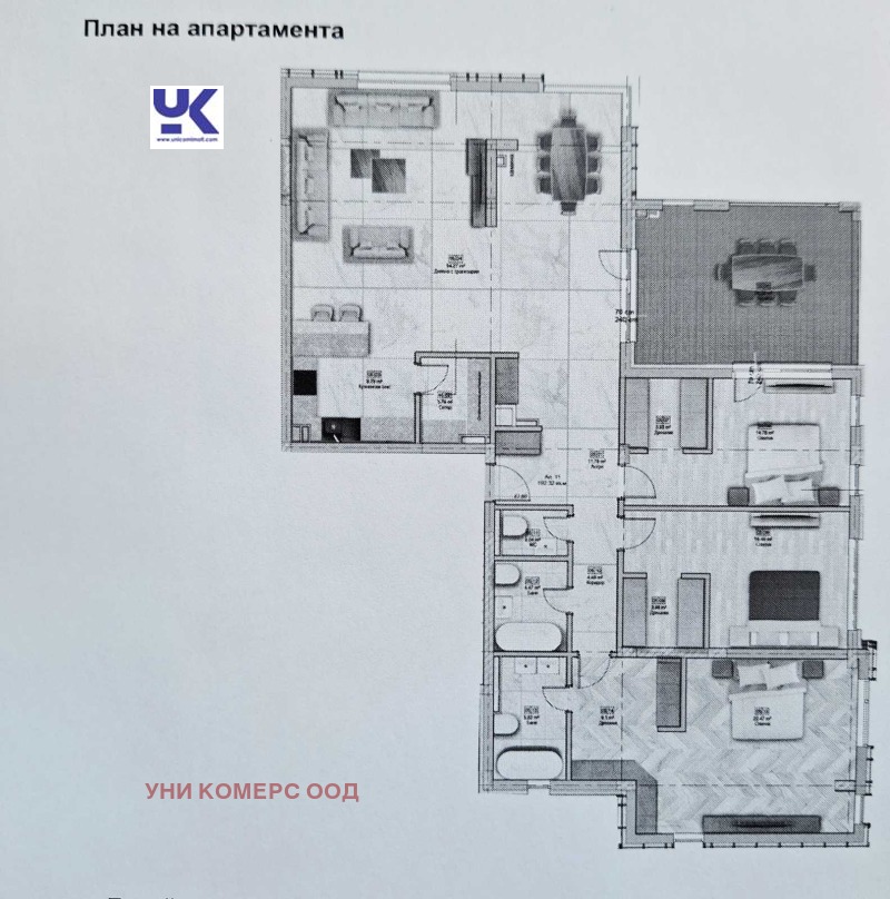 Дава под наем 4-СТАЕН, гр. София, Горна баня, снимка 15 - Апартаменти - 53074240