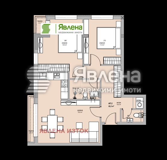 Дава под наем 3-СТАЕН, гр. София, Дружба 2, снимка 9 - Апартаменти - 53037907