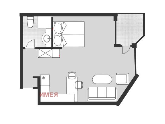 Дава под наем  1-стаен град София , Лозенец , 50 кв.м | 59064298 - изображение [9]