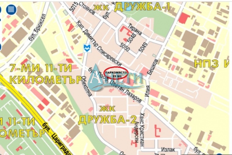 Дава под наем ГАРАЖ, ПАРКОМЯСТО, гр. София, Дружба 2, снимка 3 - Гаражи и паркоместа - 53197680