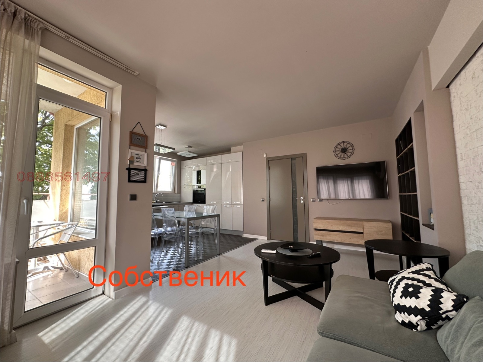 Дава под наем 3-СТАЕН, гр. Варна, Погреби, снимка 2 - Апартаменти - 54073219