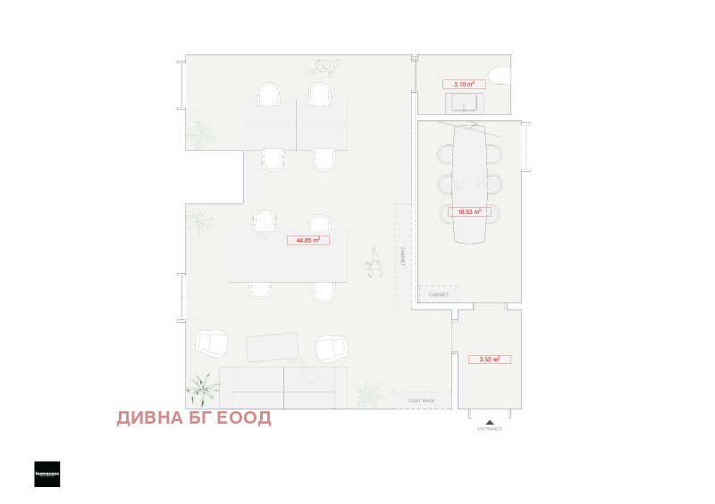 Дава под наем ОФИС, гр. София, Център