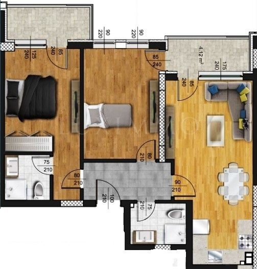 Дава под наем 3-СТАЕН, гр. Пловдив, Каменица 2, снимка 12 - Апартаменти - 52606031