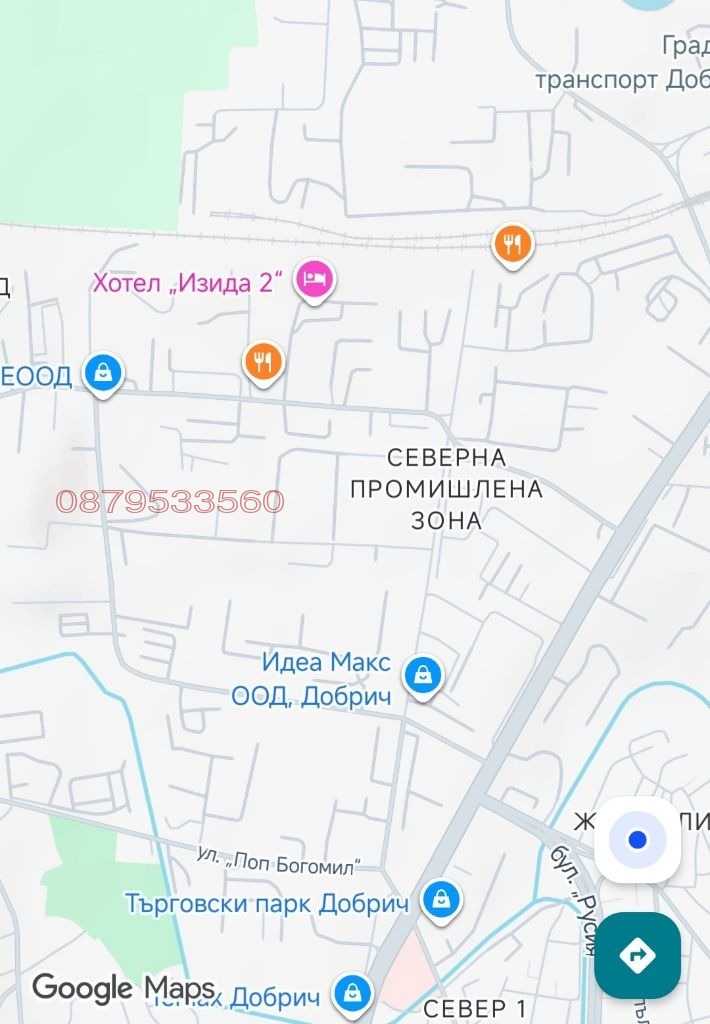 Дава под наем БИЗНЕС ИМОТ, гр. Добрич, Промишлена зона - Север