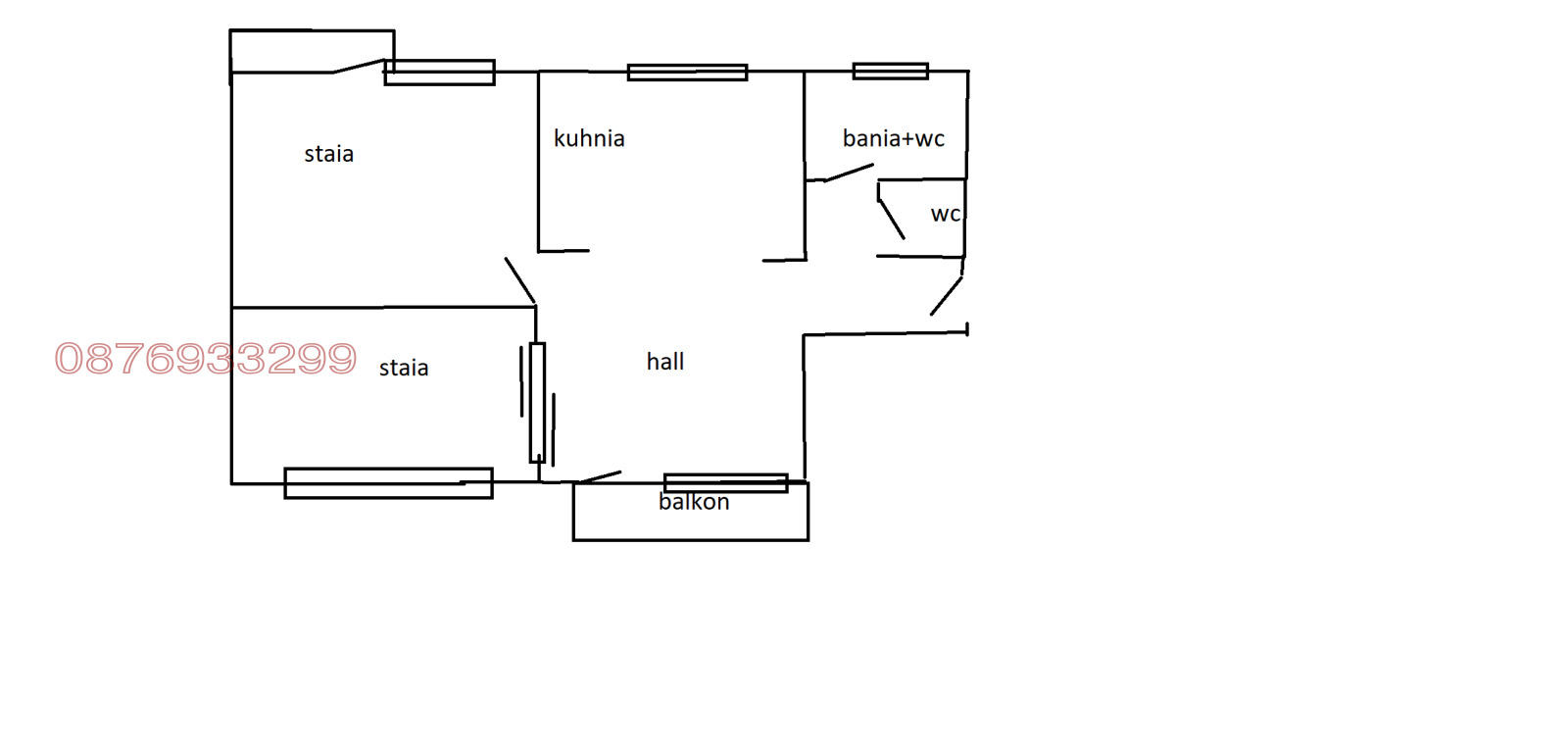 Дава под наем 3-СТАЕН, гр. София, Център, снимка 5 - Апартаменти - 53969609