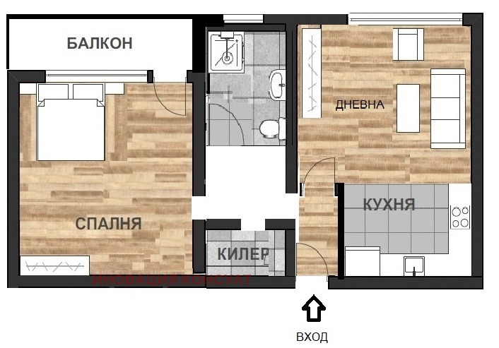 Дава под наем 2-СТАЕН, гр. София, Свобода, снимка 10 - Апартаменти - 54922884