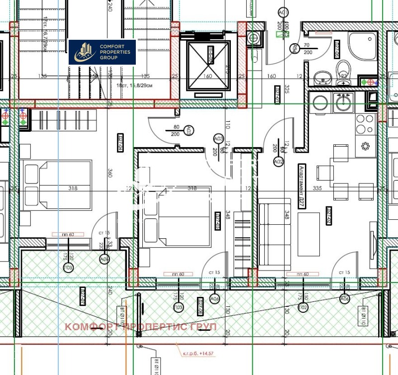 Дава под наем 3-СТАЕН, гр. София, Кръстова вада, снимка 7 - Апартаменти - 53196483