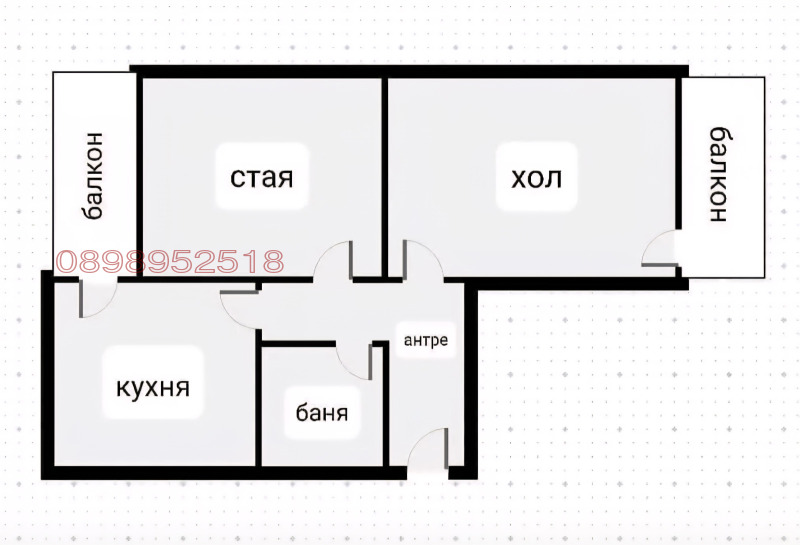 Дава под наем 2-СТАЕН, гр. София, Свобода