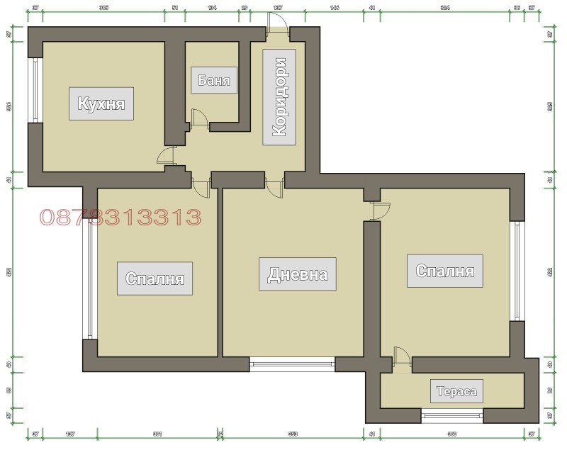 Kiralık  2 yatak odası Sofia , Hipodruma , 90 metrekare | 62235416 - görüntü [12]