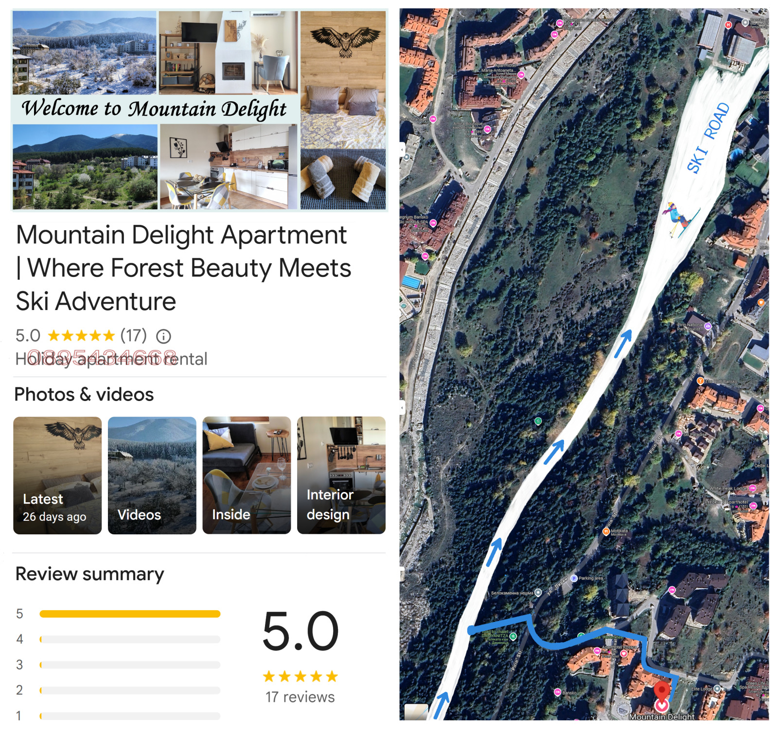 Дава под наем 2-СТАЕН, гр. Банско, област Благоевград, снимка 2 - Апартаменти - 54024748