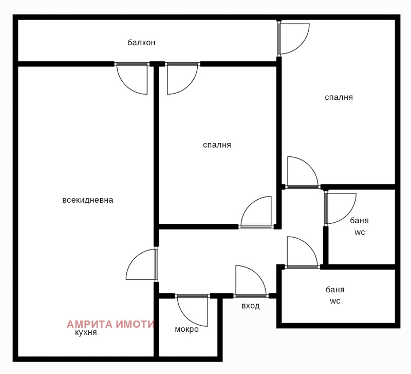 Издаје се  2 спаваће собе Софија , Малинова долина , 110 м2 | 23243728 - слика [15]